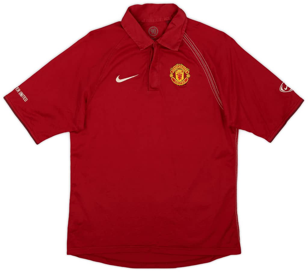 2004-05 Manchester United Nike Polo Shirt - 9/10 - (S)