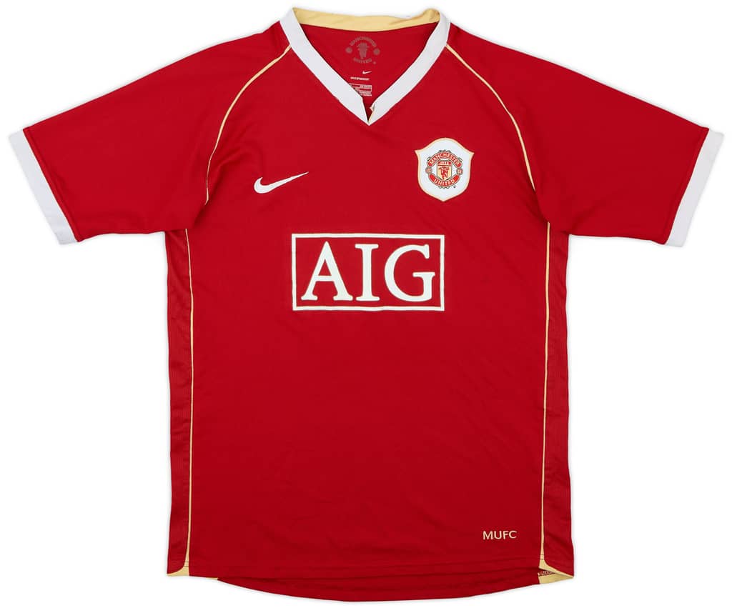 2006-07 Manchester United Home Shirt - 4/10 - (XL.Boys)