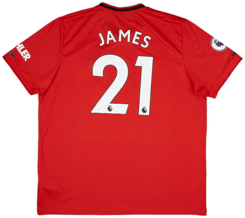 2019-20 Manchester United Home Shirt James #21 - 6/10 - (XXL)