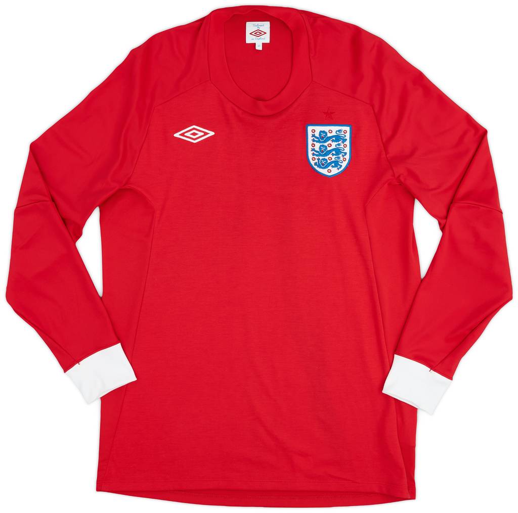 2010-11 England Away L/S Shirt - 9/10 - (L)
