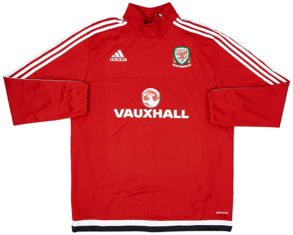 2016-17 Wales adidas 1/4 Zip Drill Top - 9/10 - (L)