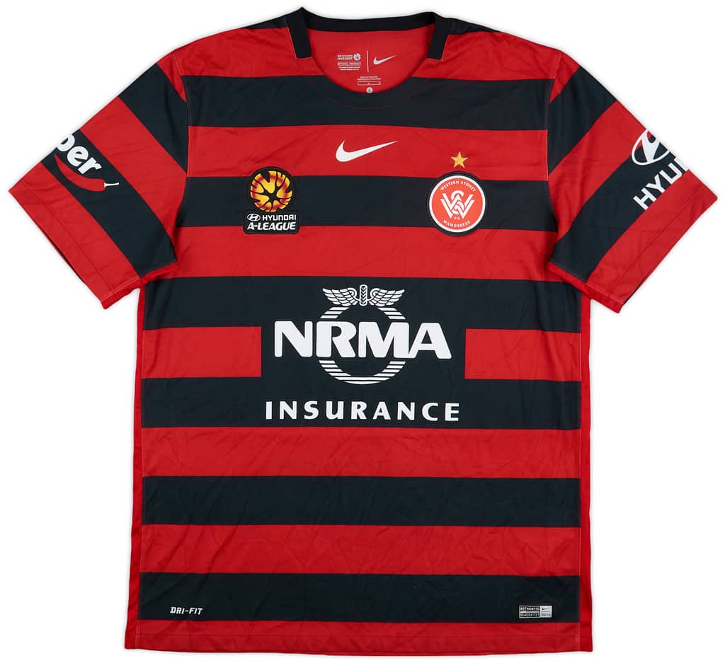 2015-16 Western Sydney Wanderers Home Shirt - 8/10 - (L)
