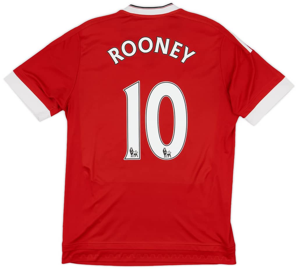2015-16 Manchester United Home Shirt Rooney #10 - 6/10 - (M)