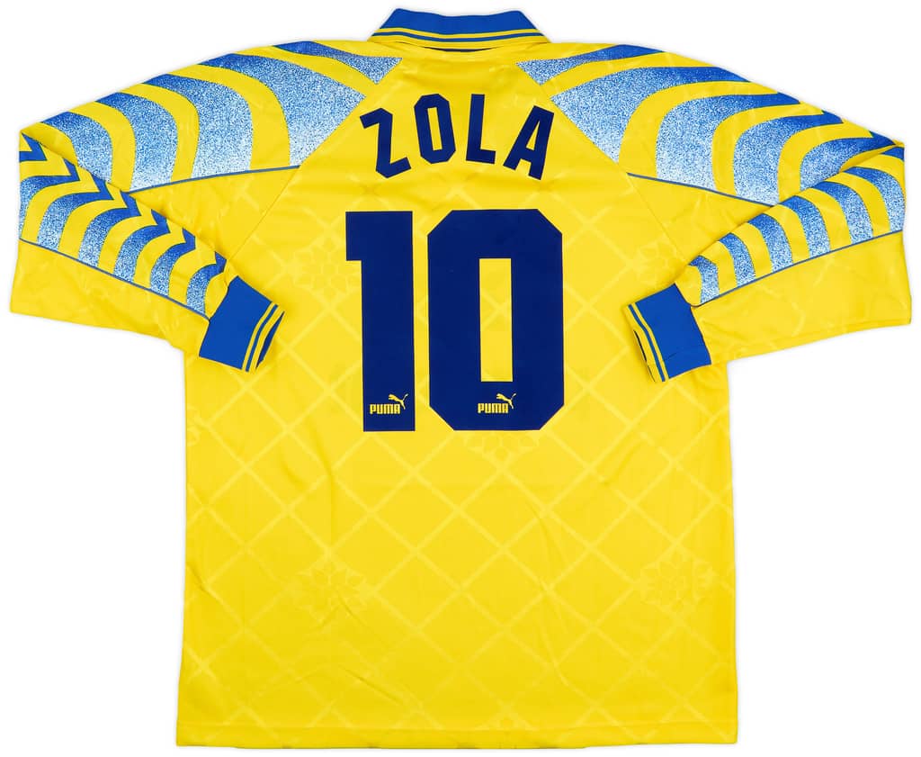 1995-96 Parma Third L/S Shirt Zola #10 - 8/10 - (L)