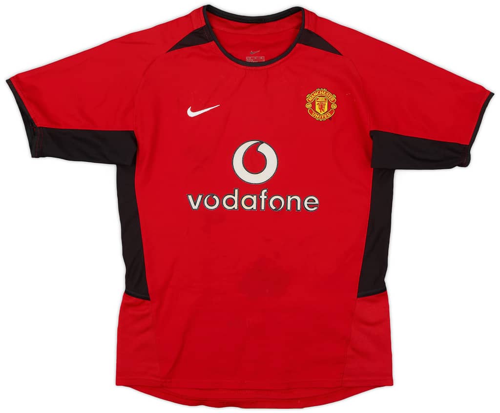 2002-04 Manchester United Home Shirt - 8/10 - (M.Boys)
