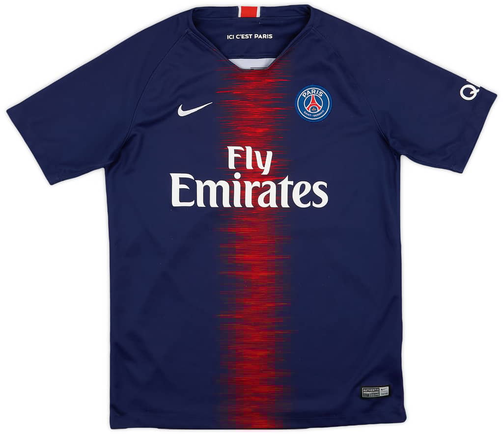 2018-19 Paris Saint-Germain Home Shirt - 8/10 - (XL.Boys)