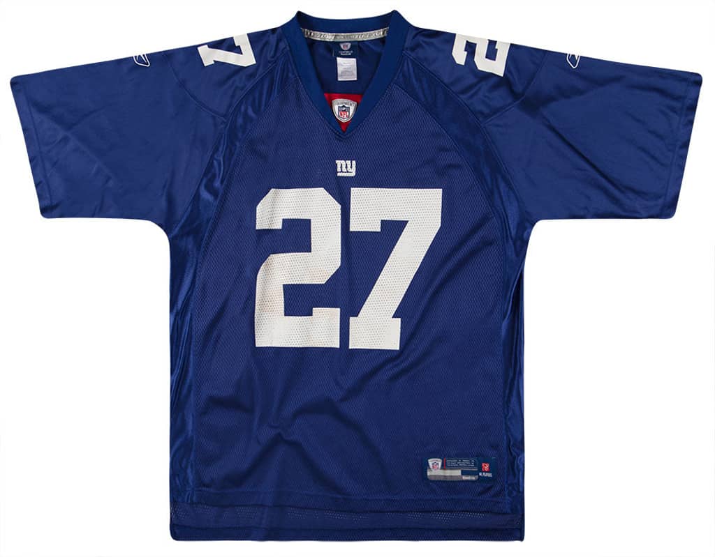2008 New York Giants Jacobs #27 Reebok On Field Jersey (Home) XXL