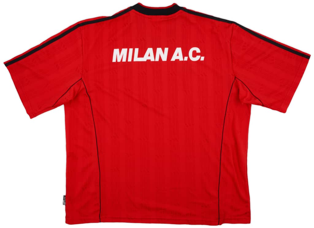 1999-00 AC Milan adidas Training Shirt - 9/10 - (XL)