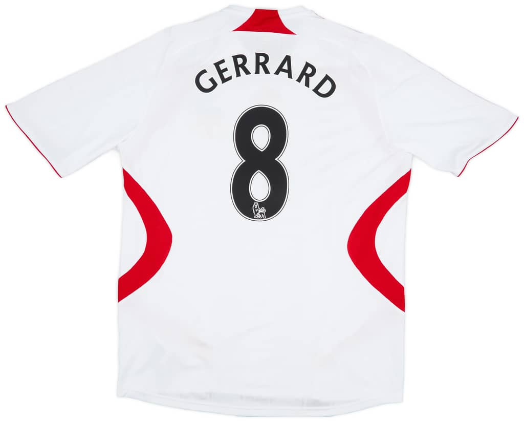 2007-08 Liverpool Away Shirt Gerrard #8 - 6/10 - (L)