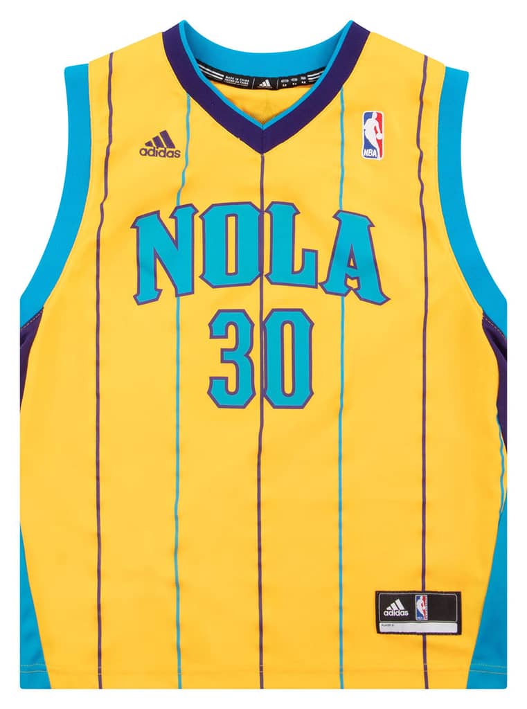2011-13 New Orleans Hornets West #30 adidas Jersey (Alternate) Y