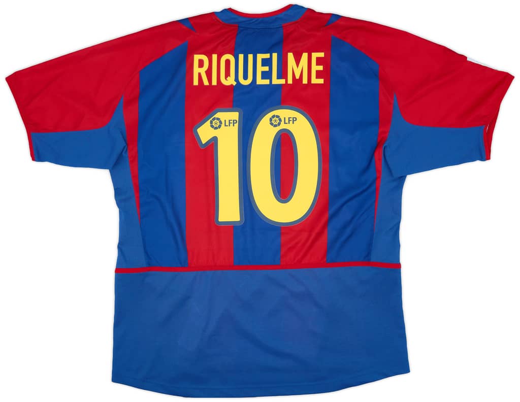 2002-03 Barcelona Home Shirt Riquelme #10 - 6/10 - (S)