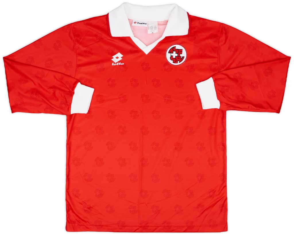 1994-95 Switzerland Match Issue Home L/S Shirt #4