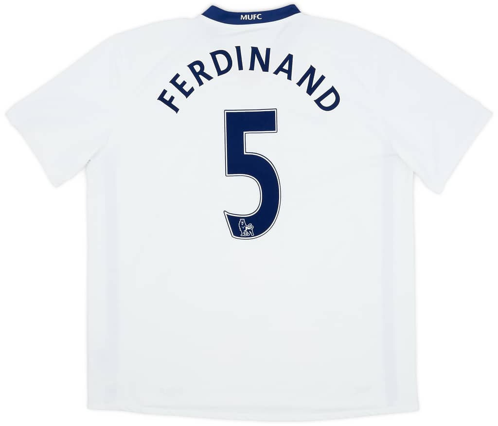 2008-10 Manchester United Away Shirt Ferdinand #5 - 7/10 - (XXL)