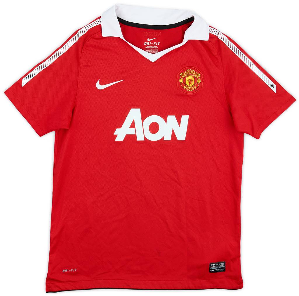 2010-11 Manchester United Home Shirt - 7/10 - (L.Boys)