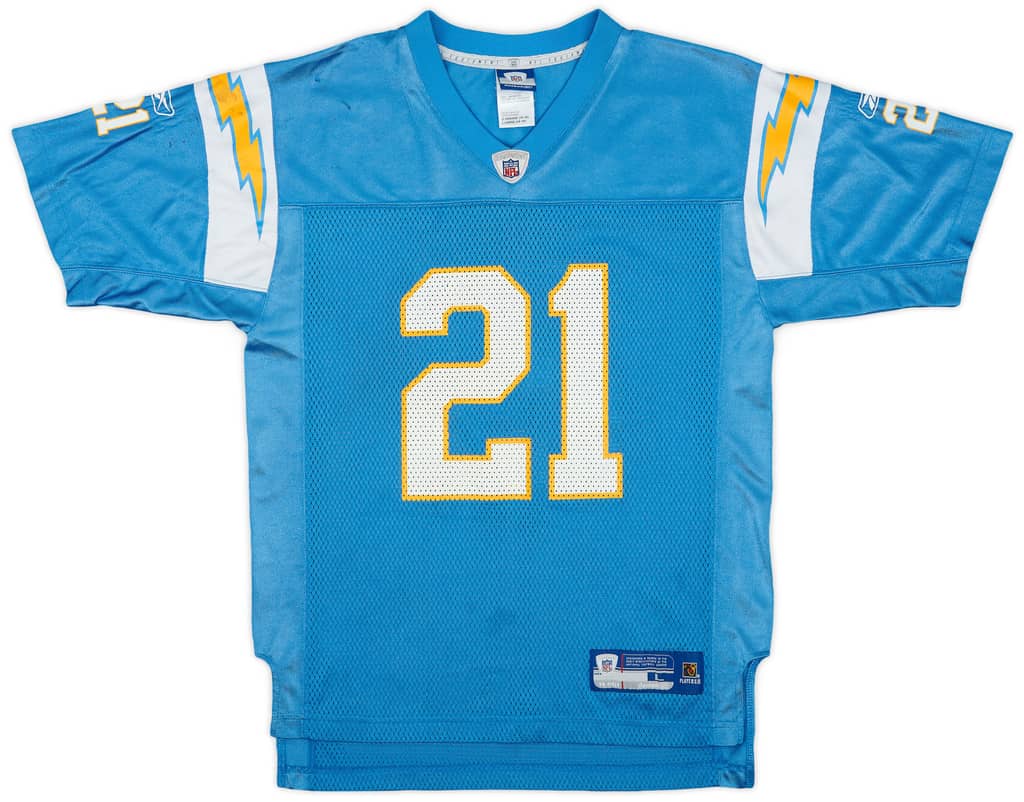 2005-06 San Diego Chargers Tomlinson #21 Reebok On Field Alternate Jersey - 5/10 - (L.Boys)