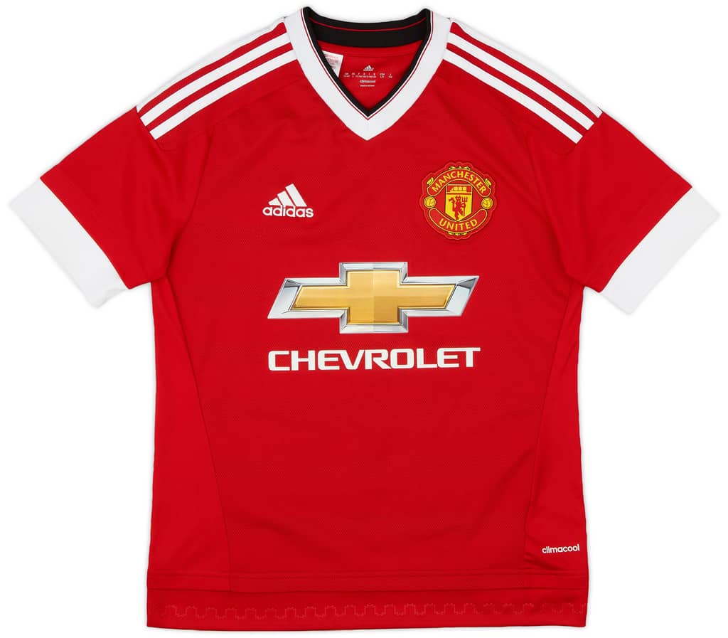 2015-16 Manchester United Home Shirt - 8/10 - (L.Boys)