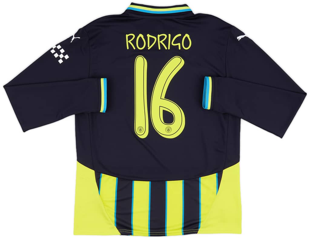 2024-25 Manchester City Away L/S Shirt Rodrigo #16