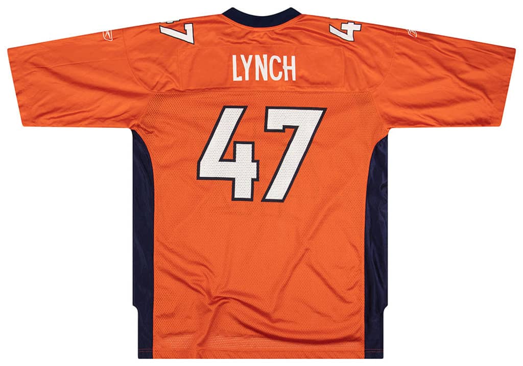 2005-06 Denver Broncos Lynch #47 Reebok On Field Jersey (Alternate) XL