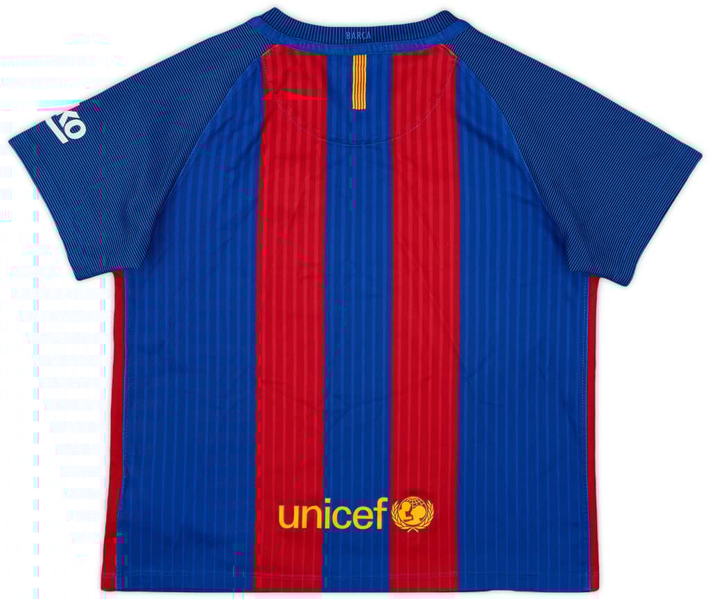 2016-17 Barcelona Home Shirt - 9/10 - (6-7 Years)