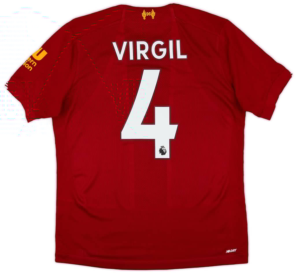 2019-20 Liverpool Home Shirt Virgil #4 - 8/10 - (S)