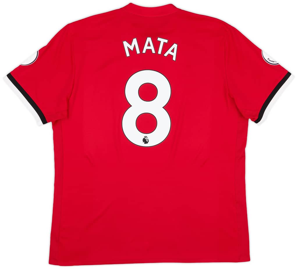 2017-18 Manchester United Home Shirt Mata #8 - 9/10 - (XL)