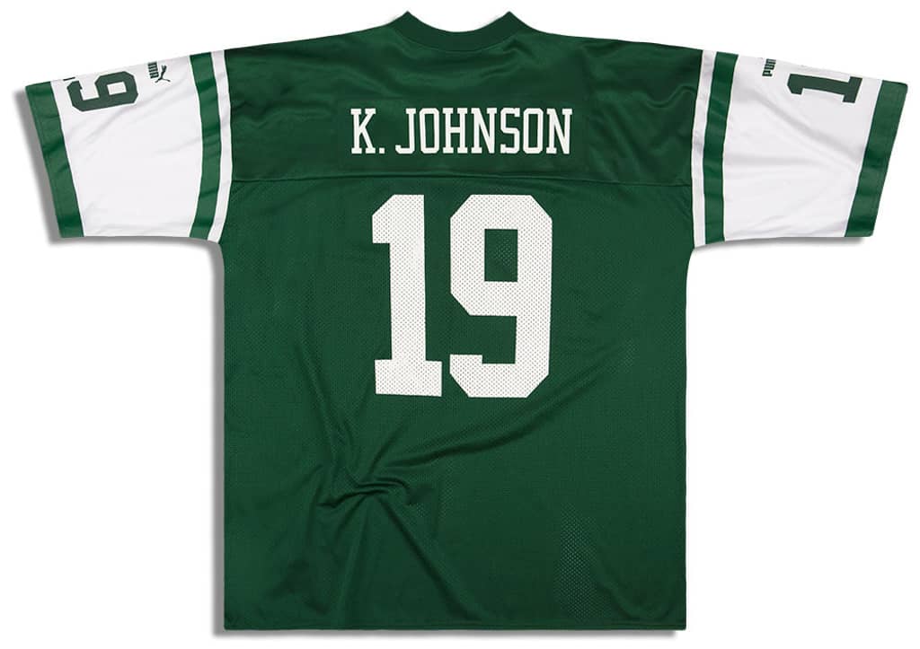 1998-99 New York Jets K. Johnson #19 Puma Jersey (Home) XXL