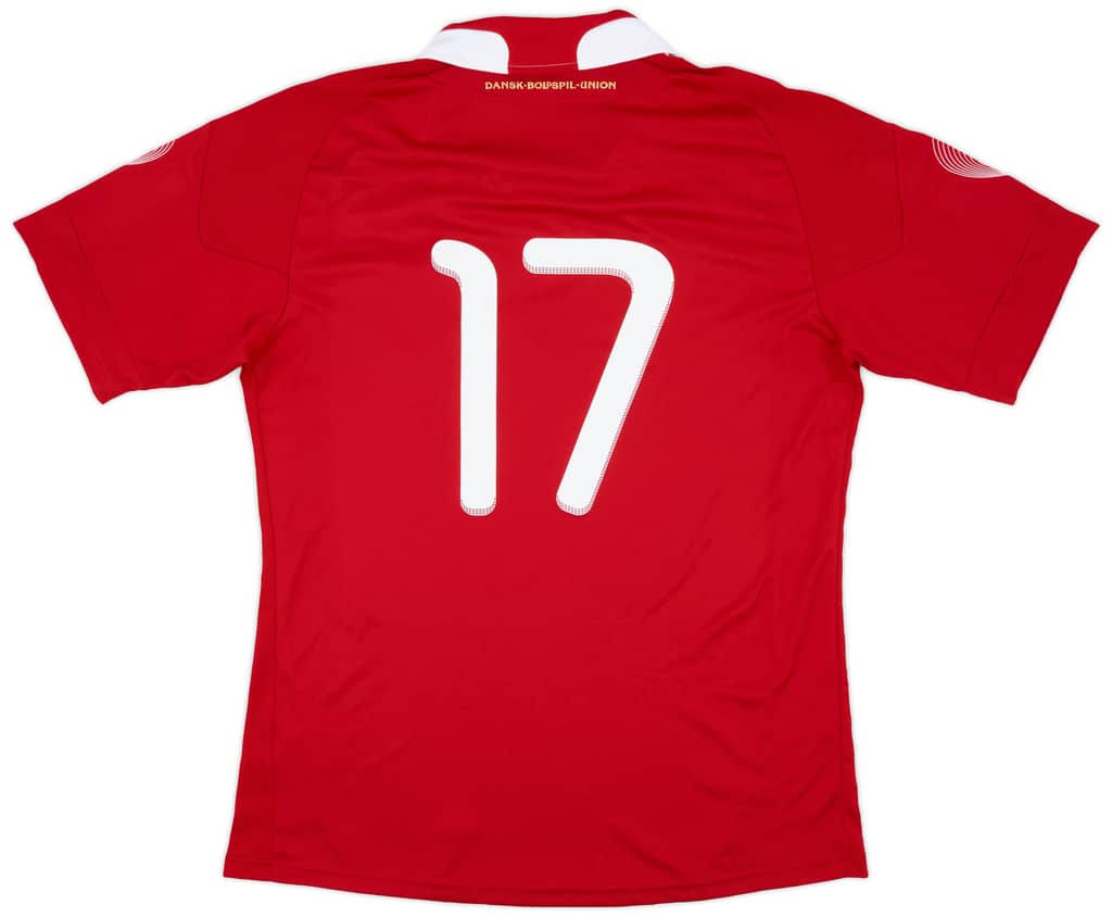 2010-11 Denmark Player Issue Home Shirt #17 - 10/10 - (XL)