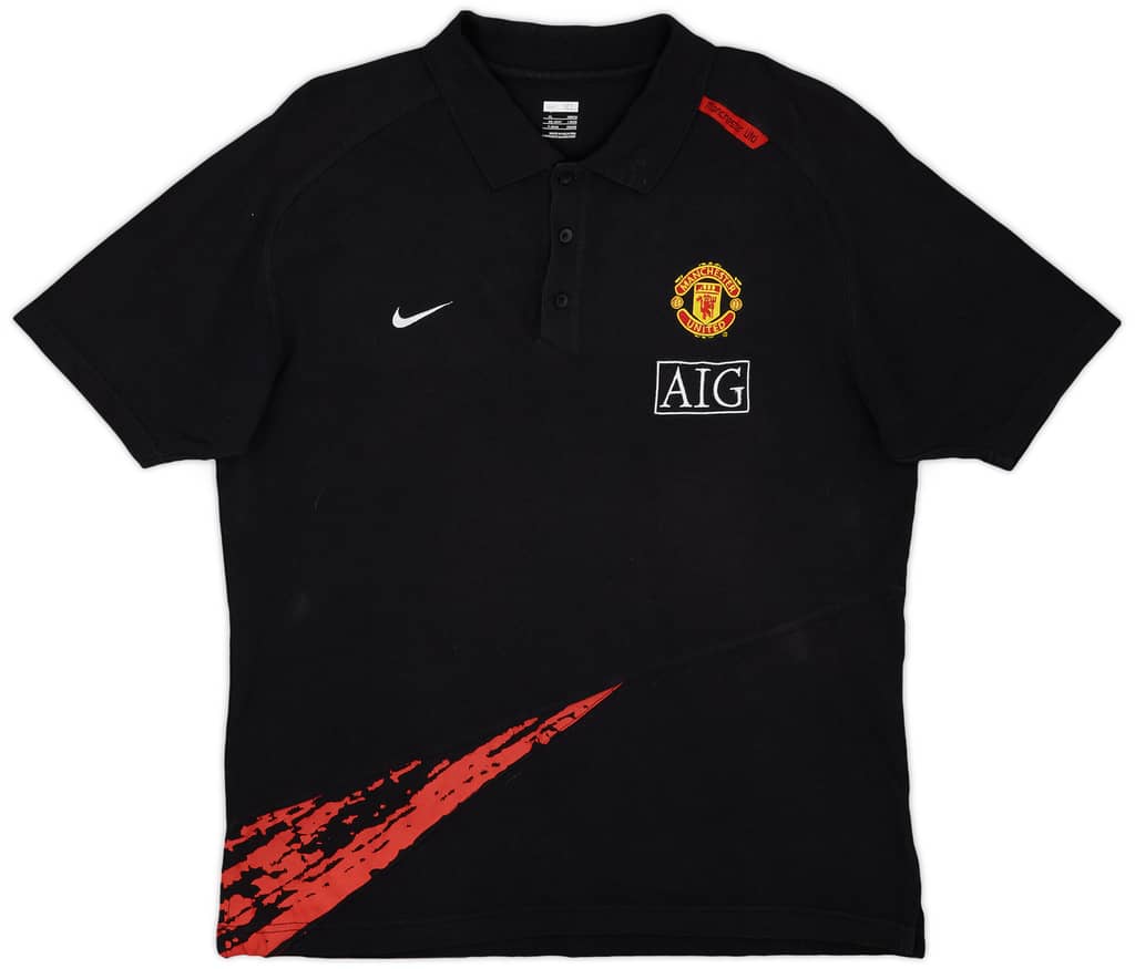 2007-08 Manchester United Nike Polo Shirt - 6/10 - (XL)