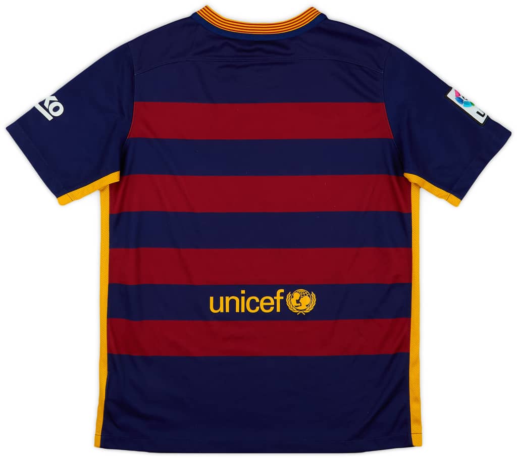 2015-16 Barcelona Home Shirt - 9/10 - (XL.Boys)