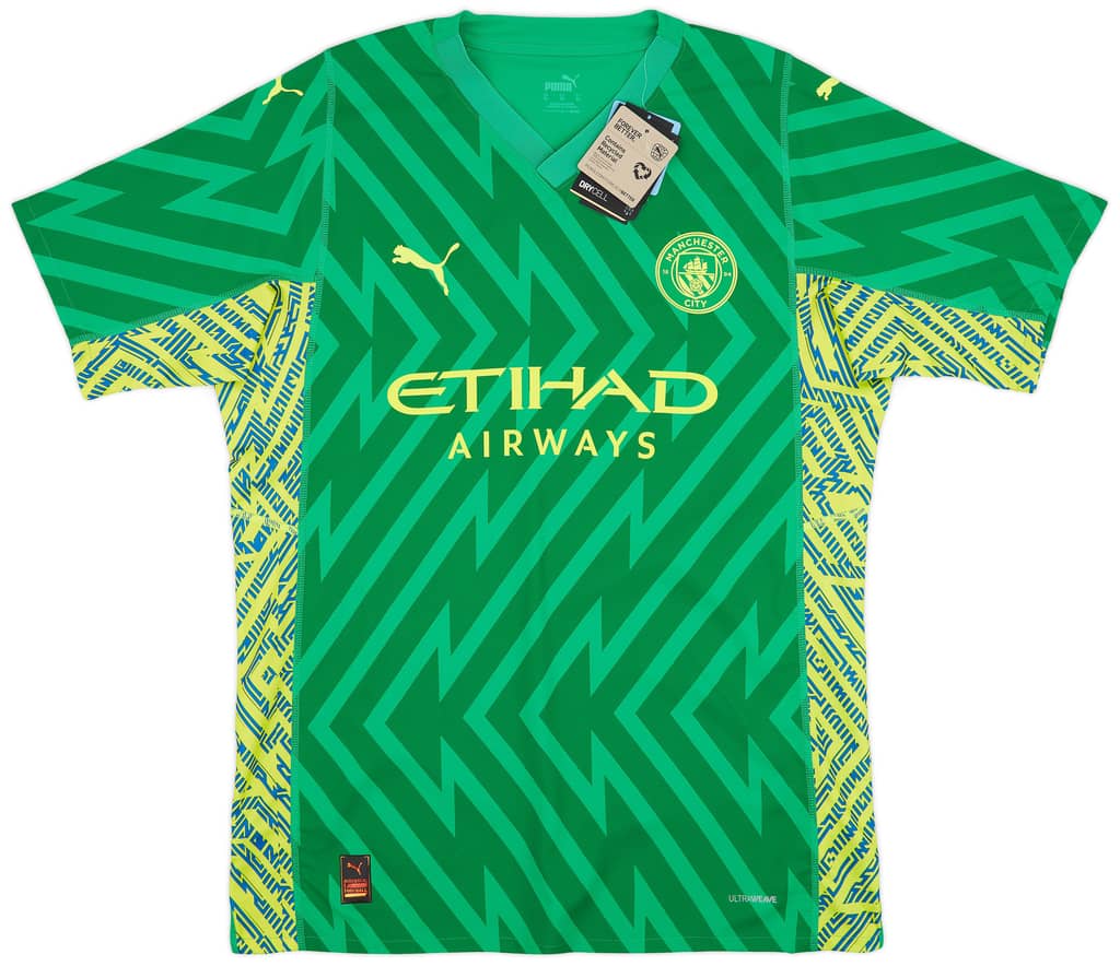 2023-24 Manchester City Player Issue GK S/S Shirt (XL)