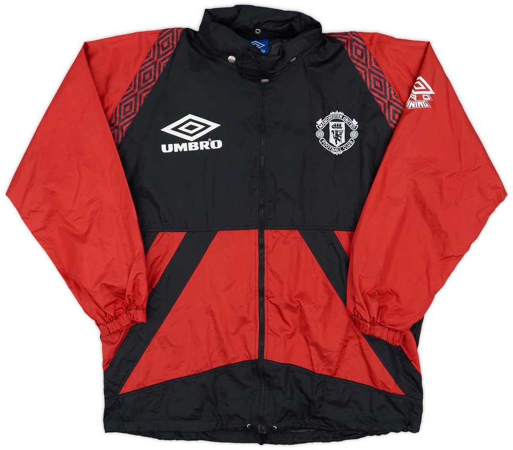 1995-96 Manchester United Umbro Rain Jacket - 7/10 - (L)