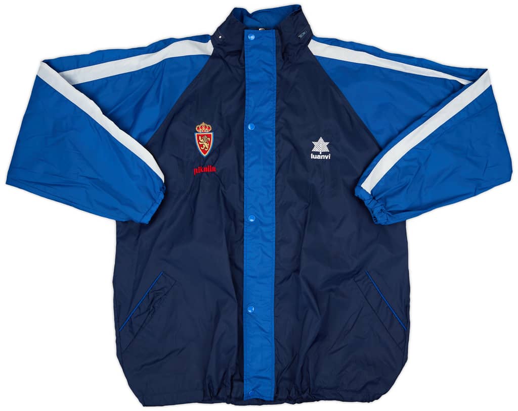 1999-01 Real Zaragoza Luanvi Hooded Rain Jacket - 8/10 - (XL)
