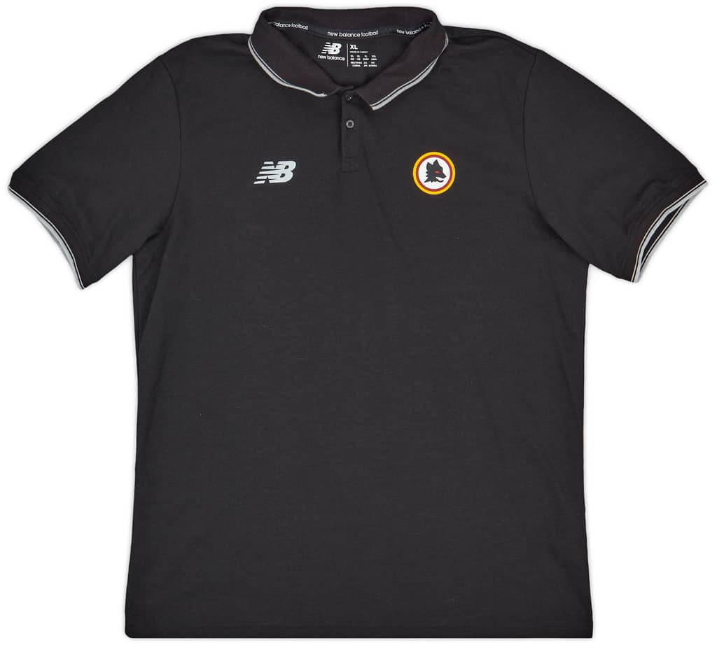 2021-22 Roma New Balance Polo Shirt - 9/10 - (XL)