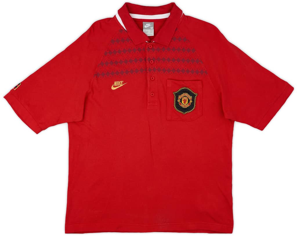 2007-08 Manchester United Nike Polo Shirt - 8/10 - (M)