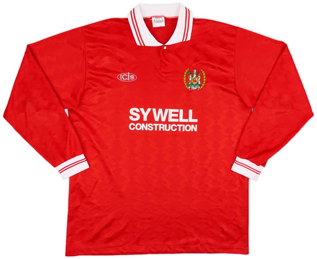 1996-97 Workington Home L/S Shirt - 9/10 - (XL)