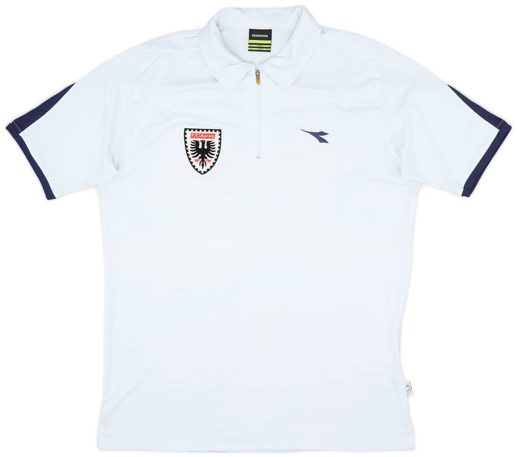 2004-05 FC Aarau Jako 1/4 Zip Polo Shirt - 7/10 - (L)