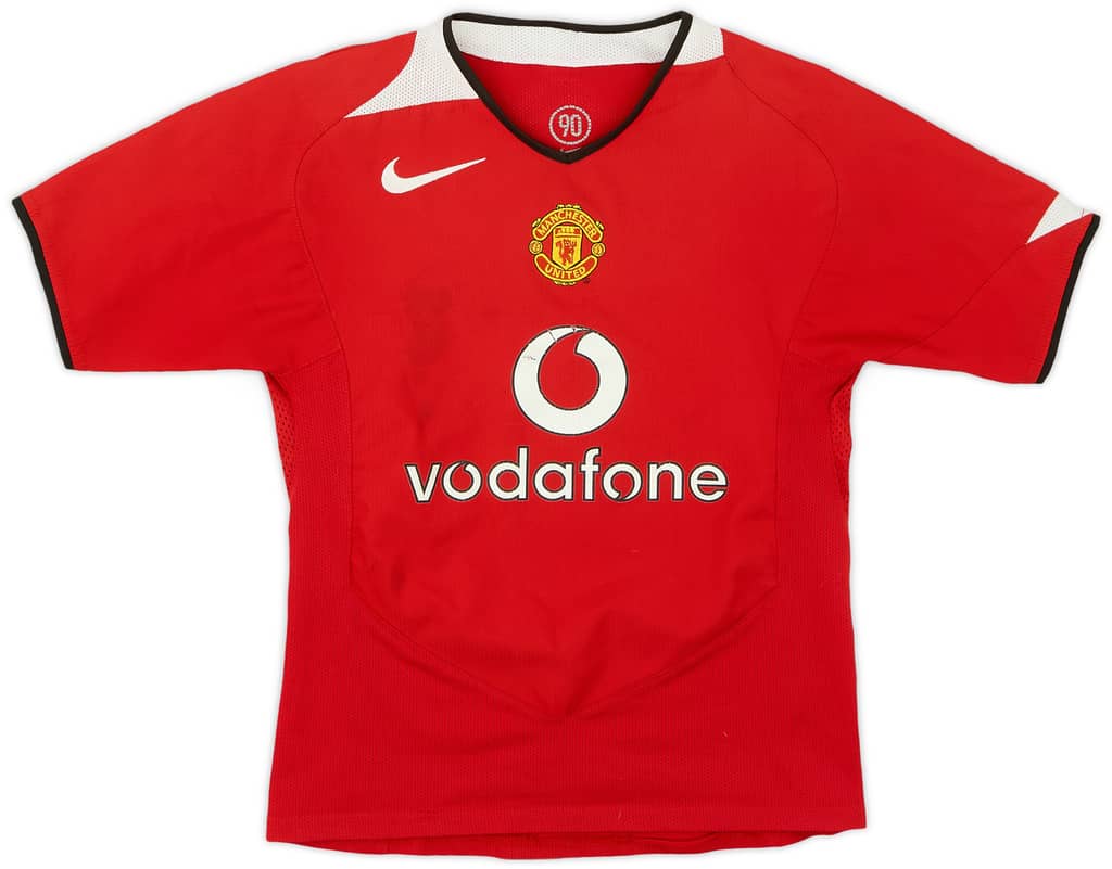 2004-06 Manchester United Home Shirt - 5/10 - (S.Boys)