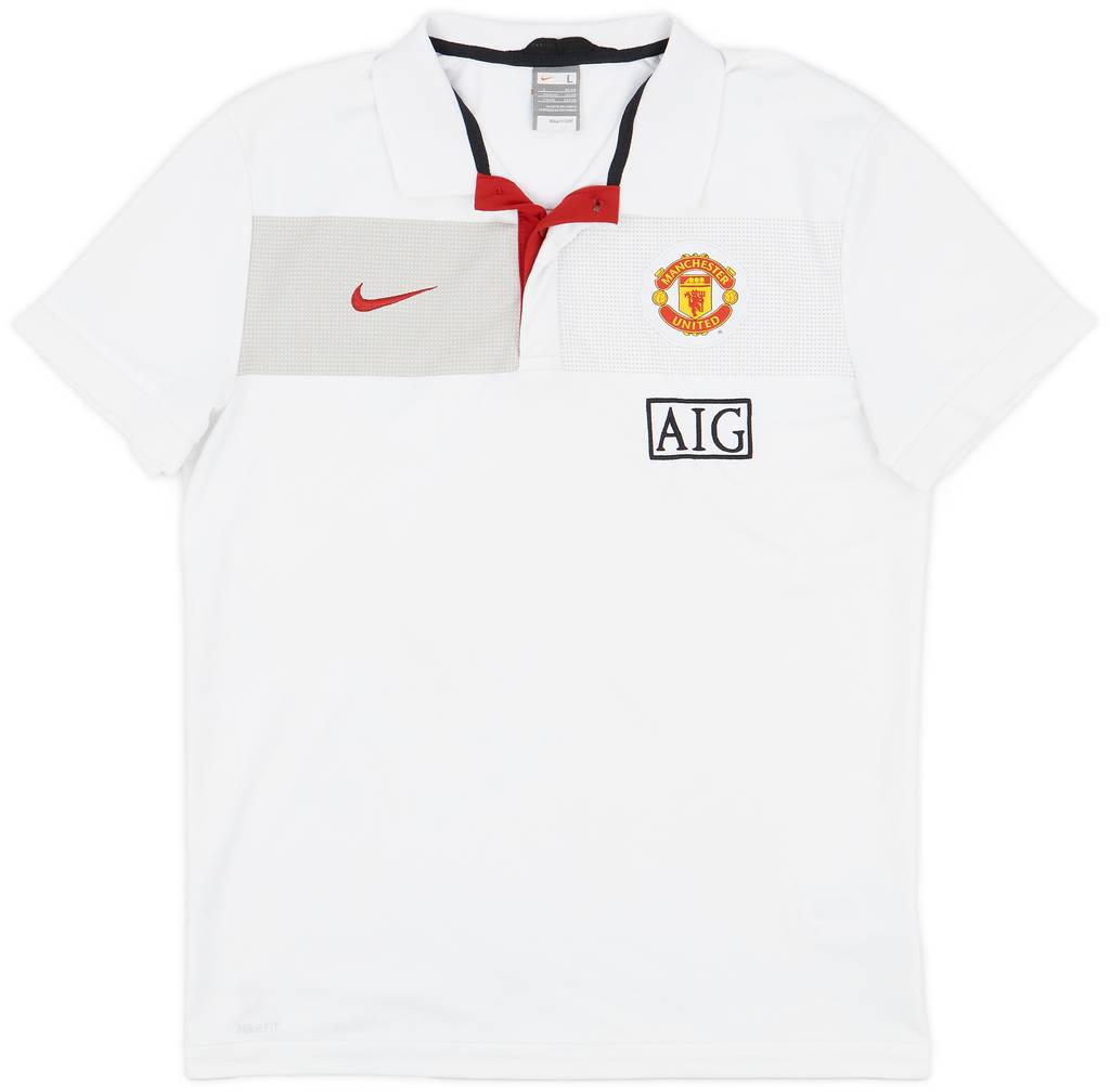 2009-10 Manchester United Nike Polo Shirt - 7/10 - (L)