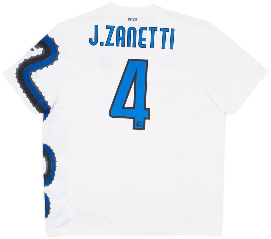 2010-11 Inter Milan Away Shirt Zanetti #4 - 6/10 - (XXL)