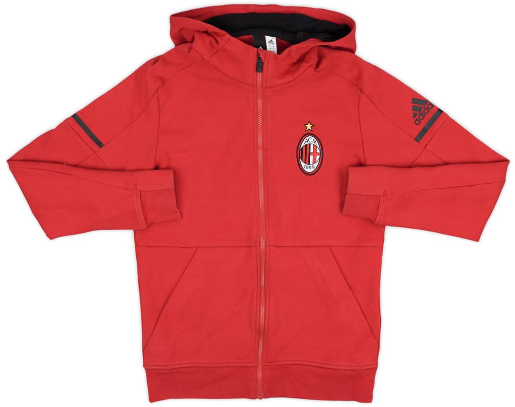 2017-18 AC Milan adidas Hooded Top - 8/10 - (L)