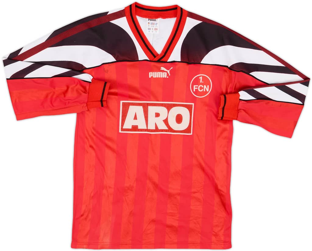 1995-96 Nurnberg Signed Home L/S Shirt - 6/10 - (XS)