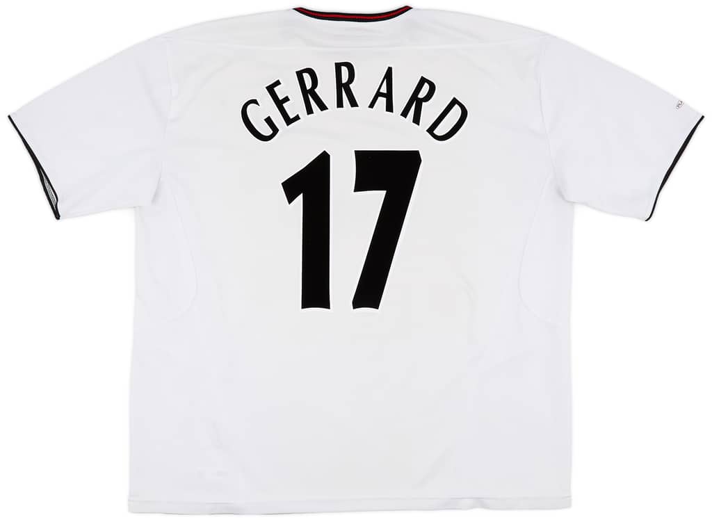 2003-04 Liverpool Away Shirt Gerrard #17 - 6/10 - (3XL)