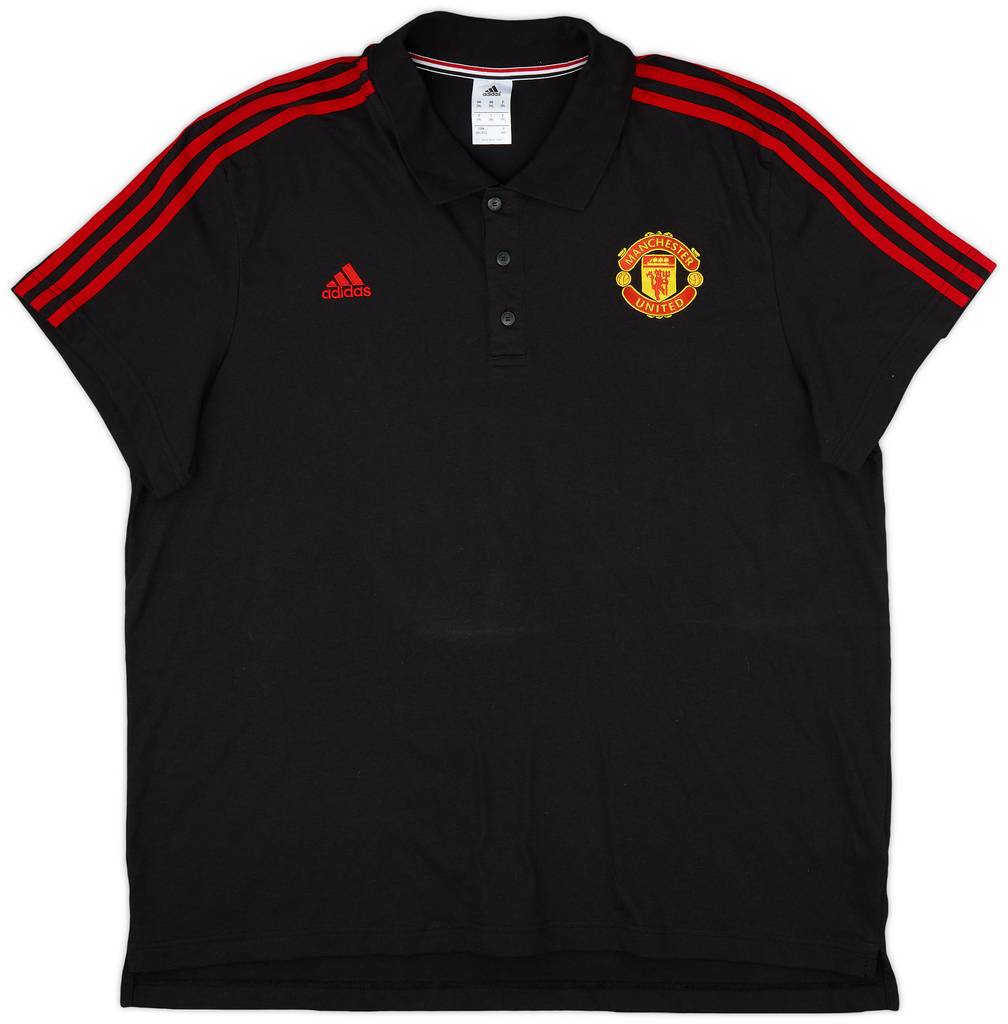 2015-16 Manchester United adidas Polo Shirt - 8/10 - (XXL)