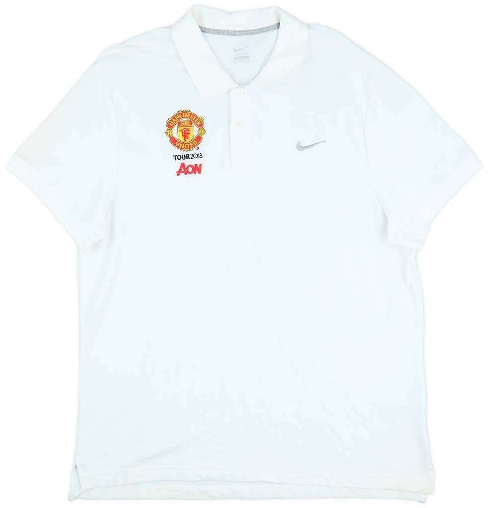 2013-14 Manchester United 'Tour 2013' Nike Polo Shirt - 9/10 - (XXL)