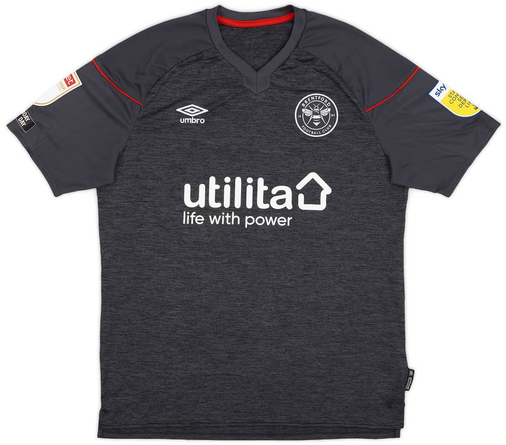 2020-21 Brentford Match Issue Away Shirt Reid #23