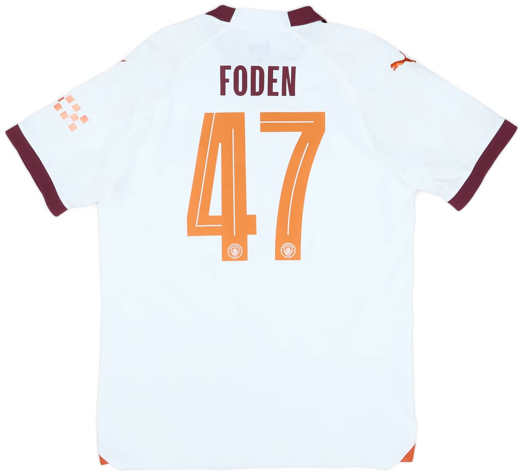 2023-24 Manchester City Player Issue Away European Shirt Foden #47
