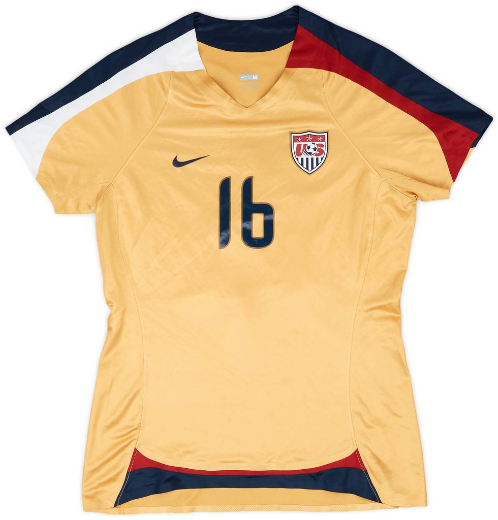 2007-08 USA Women's Match Issue Away Shirt Hucles #16