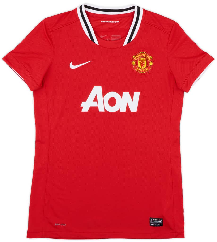 2011-12 Manchester United Home Shirt - 9/10 - (Women's S)