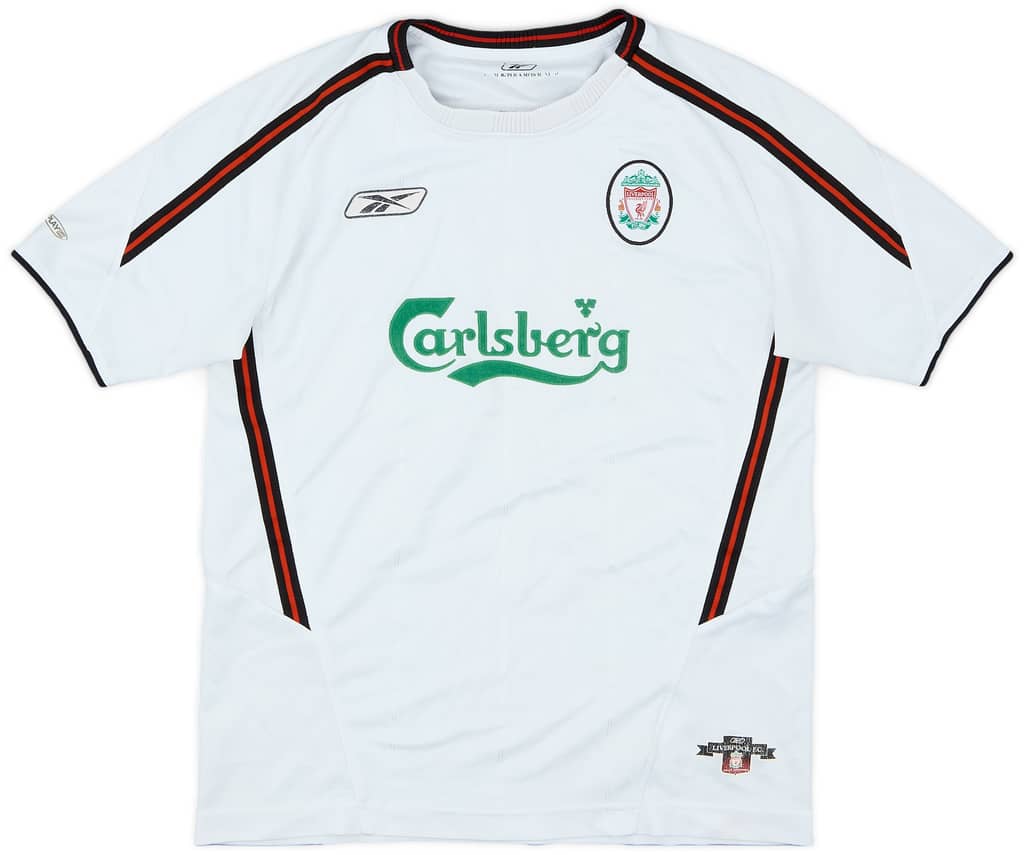 2003-04 Liverpool Away Shirt - 8/10 - (L.Boys)