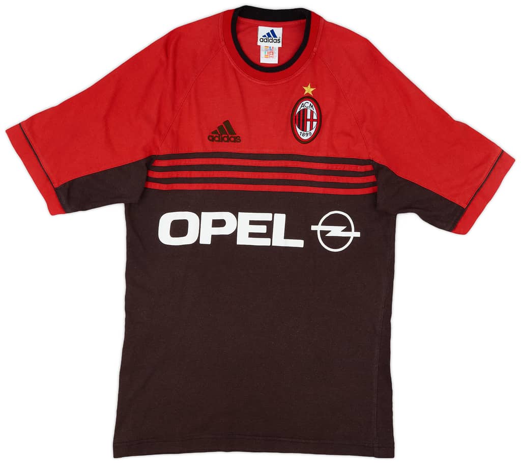1998-00 AC Milan adidas Cotton Tee - 6/10 - (S)